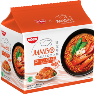 Nissin Jumbo Seafood Chilli Crab Instant Noodle 116g x 5packs