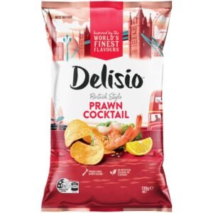 Delisio Potato Chips 130g - Prawn Cocktail From New Zealand