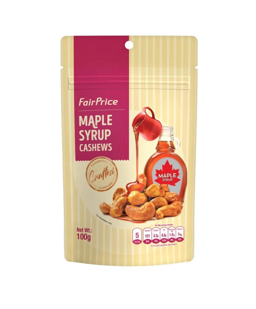 FairPrice Cashews 100g - Maple Syrup