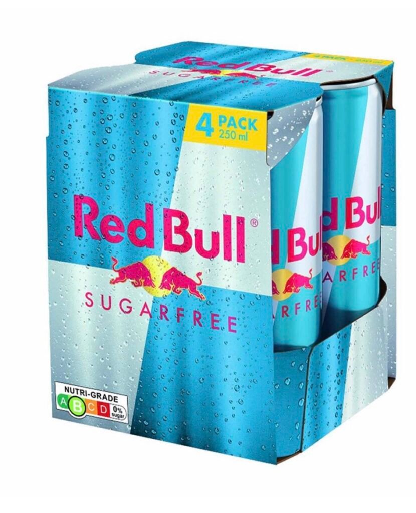 Sugar Free Red Bull Energy Can Drink Sugar Free from Europe 4 x 250ml