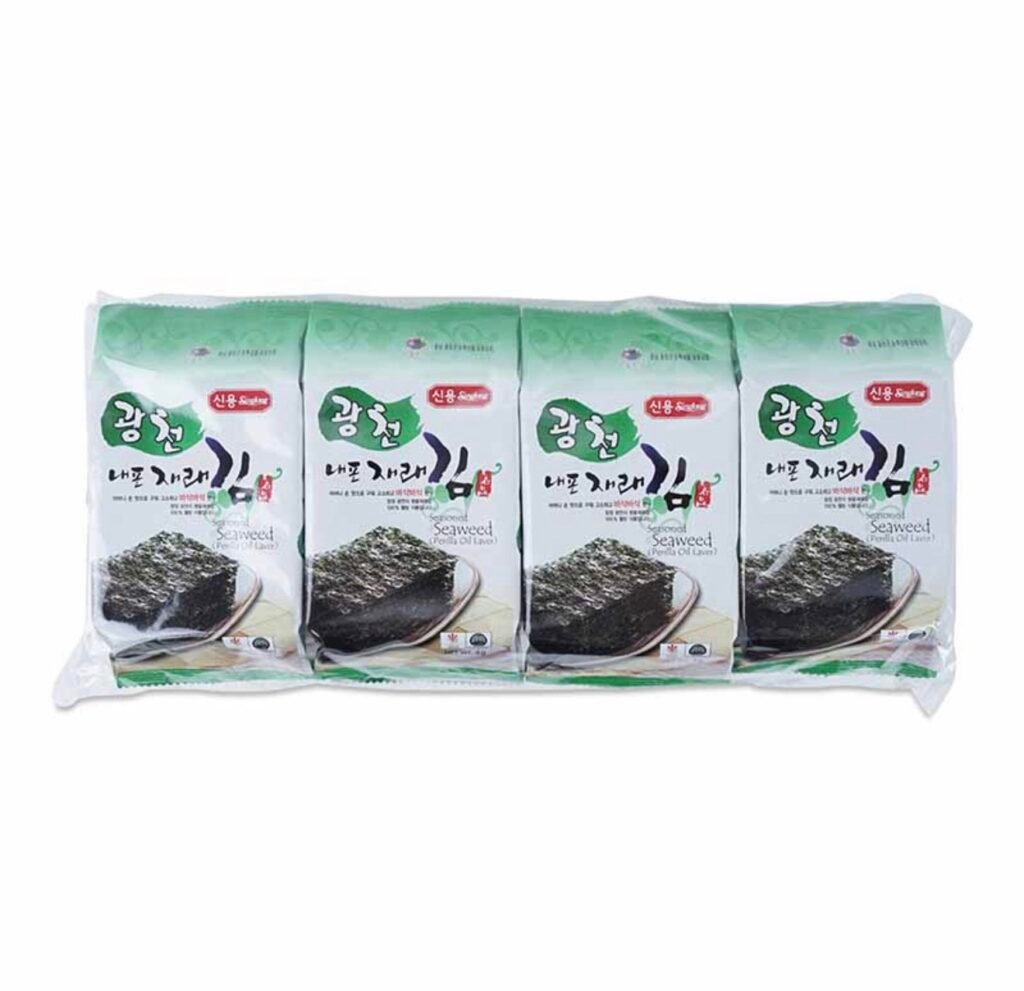 Singlong Seasoned Seaweed – Perilla Oil 8x4g 韩国紫菜