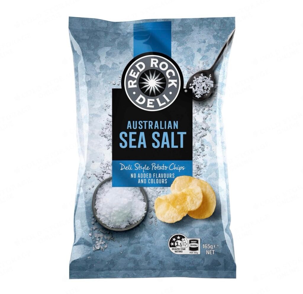 Red Rock Deli Potato Chips 165g - Sea Salt