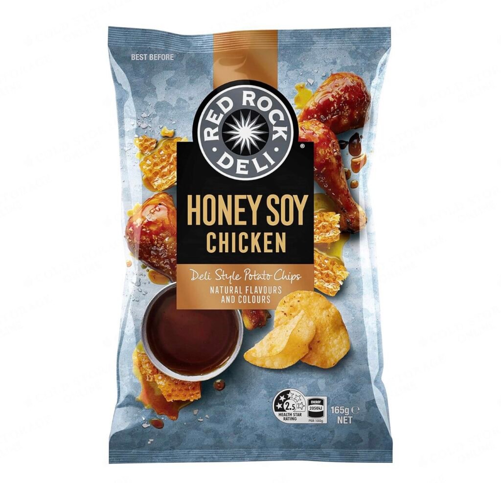 Red Rock Deli Potato Chips 165g - Honey Soy Chicken