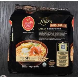 Prima Taste La Mian Premium Instant Noodles (4pack x 144g) - Laksa wholegrain