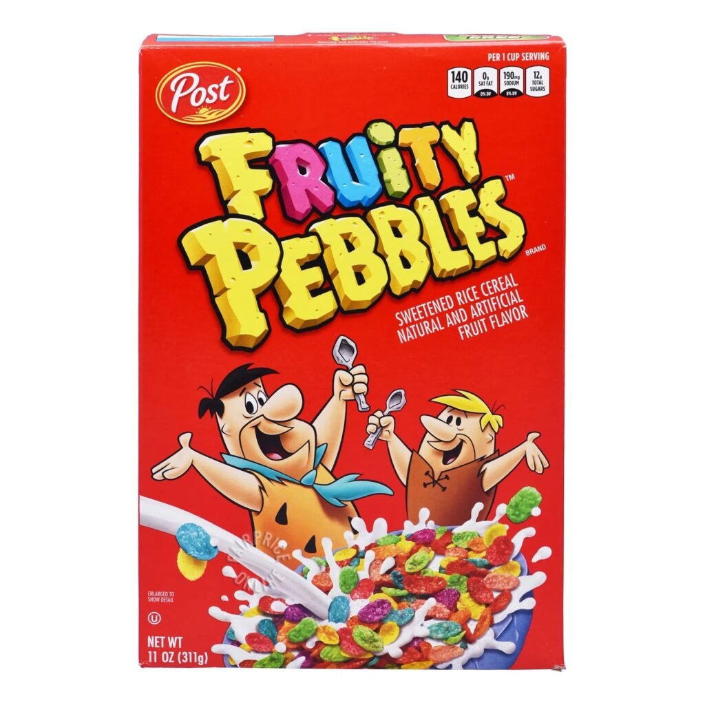 Post Sweetened Rice Cereal Fruity Pebbles 311g