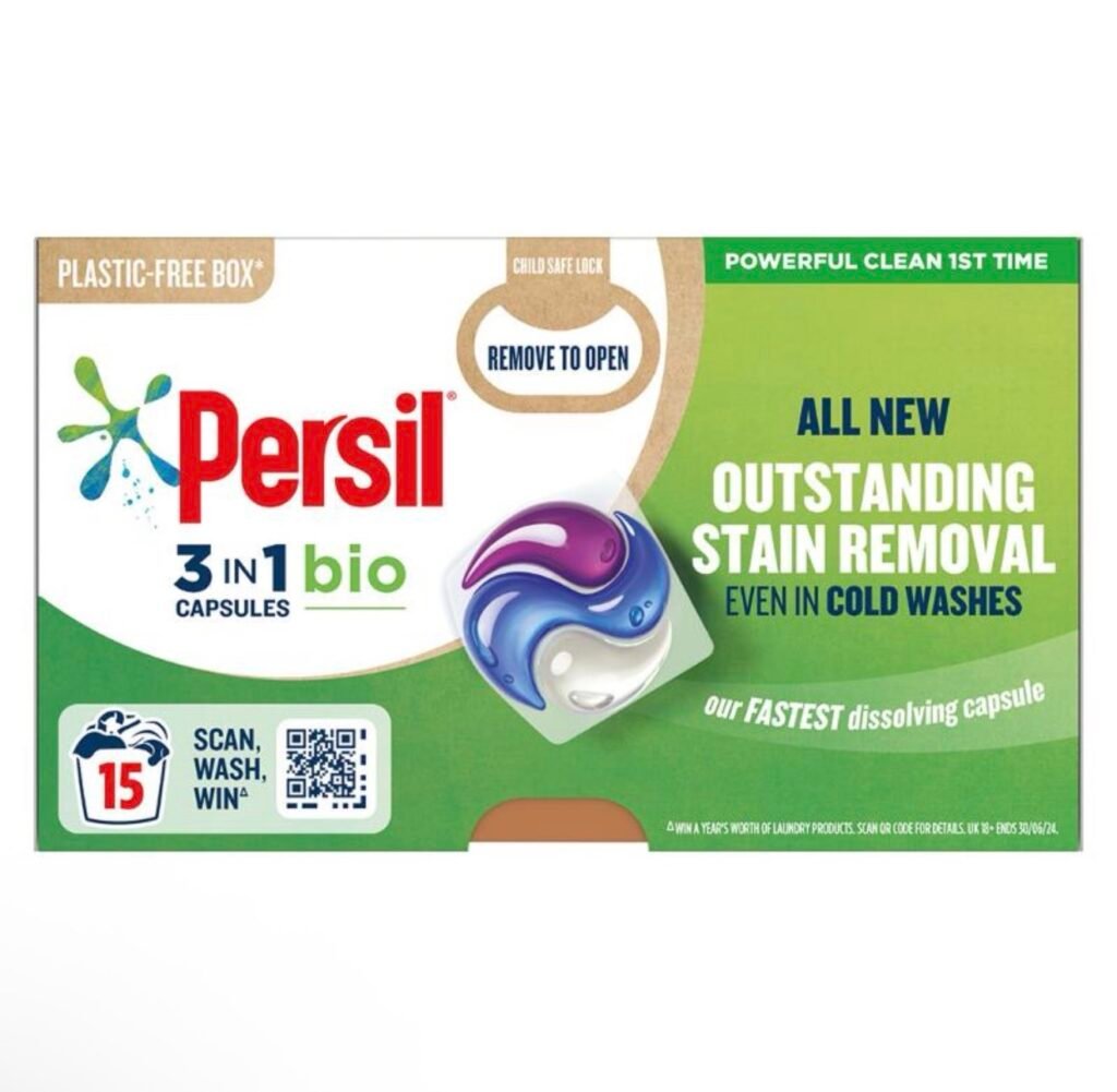 Persil 3IN1 Washing Capsules 15 Washes - Bio