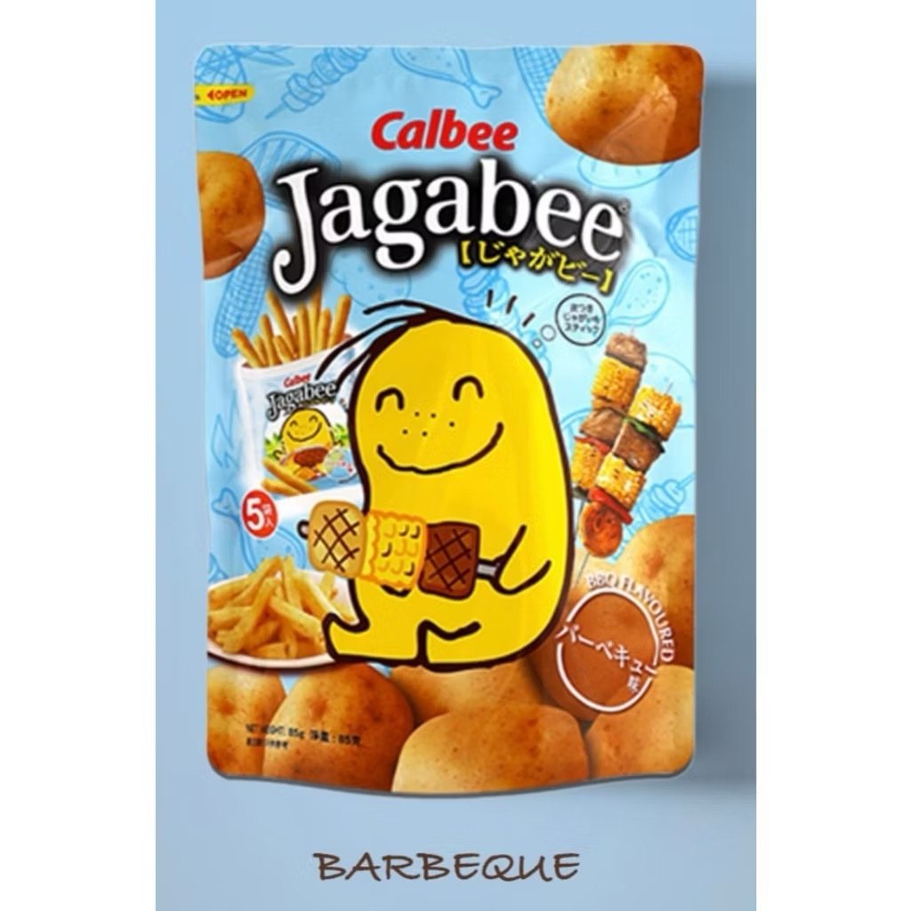 CALBEE JAGABEE POTATO STICK 新口味限定款国外进口卡乐比薯条三兄弟零食 - BBQ 烧烤味