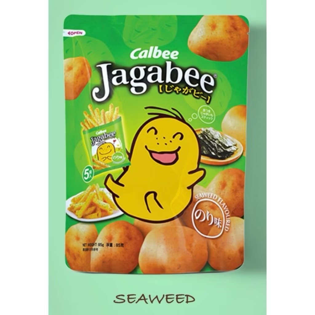 CALBEE JAGABEE POTATO STICK 新口味限定款国外进口卡乐比薯条三兄弟零食 - Seaweed 紫菜味