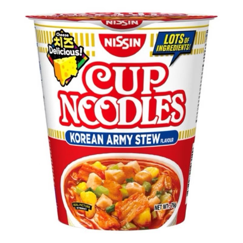 Nissin instant cup noodles - Korean Army Stew 76g
