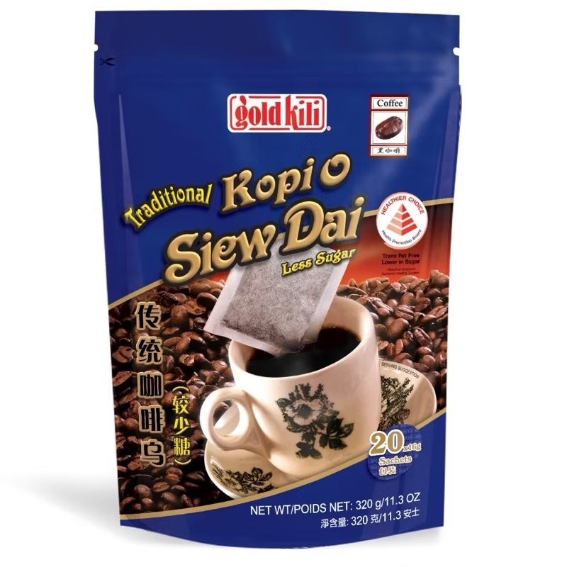 Gold Kili Traditional Kopi O - Less Sugar 20 x 16g